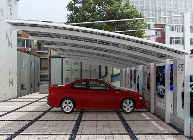 斜拉式車棚
