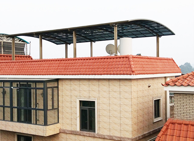 合抱型鋁合金車棚