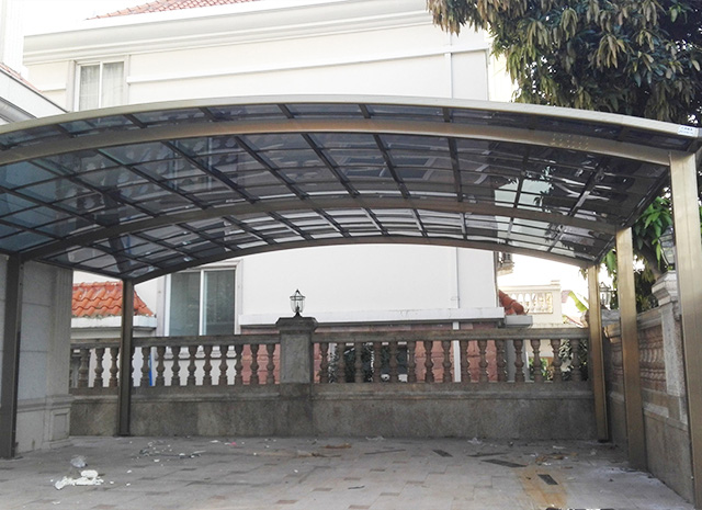 合抱型鋁合金車棚