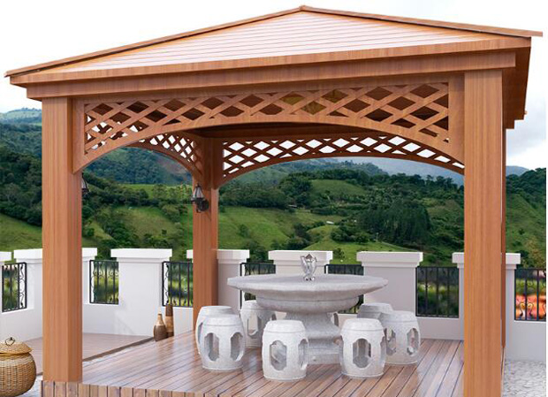 鋁合金六角涼亭