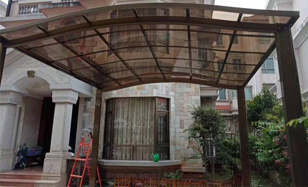 別墅住宅停車棚案例