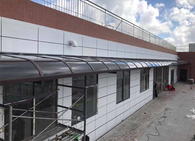 陽臺過道走廊雨棚案例實圖