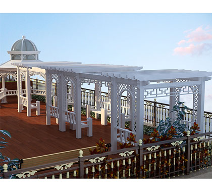 涼亭長(zhǎng)廊 鋁合金