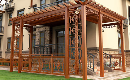 鋁合金長廊葡萄架