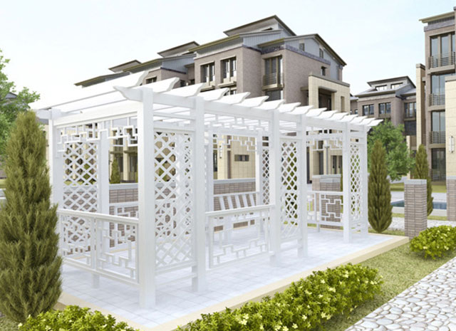 鋁合金長(zhǎng)廊葡萄架