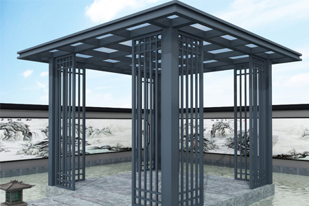 別墅新中式涼亭