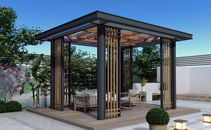 鋁合金中式涼亭